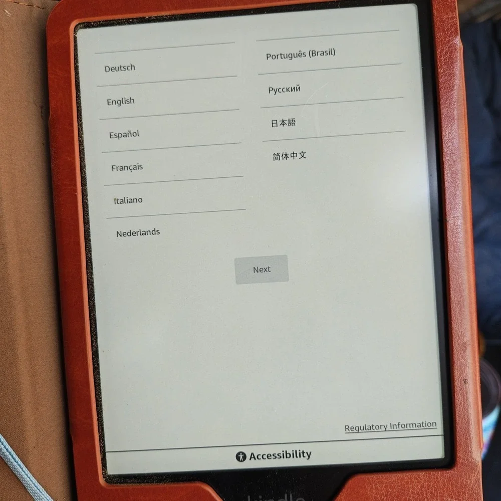 Kindle Paperwhite 12th Generation Leather Case w/ 128GB drive with Books Bundle - Picture 6 of 9